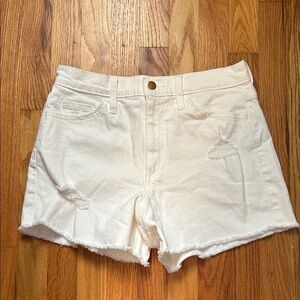 Universal Thread White Distressed Jean Shorts